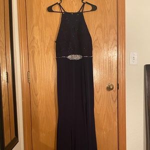 Stunning Navy Blue Jodi Kristopher Prom Dress